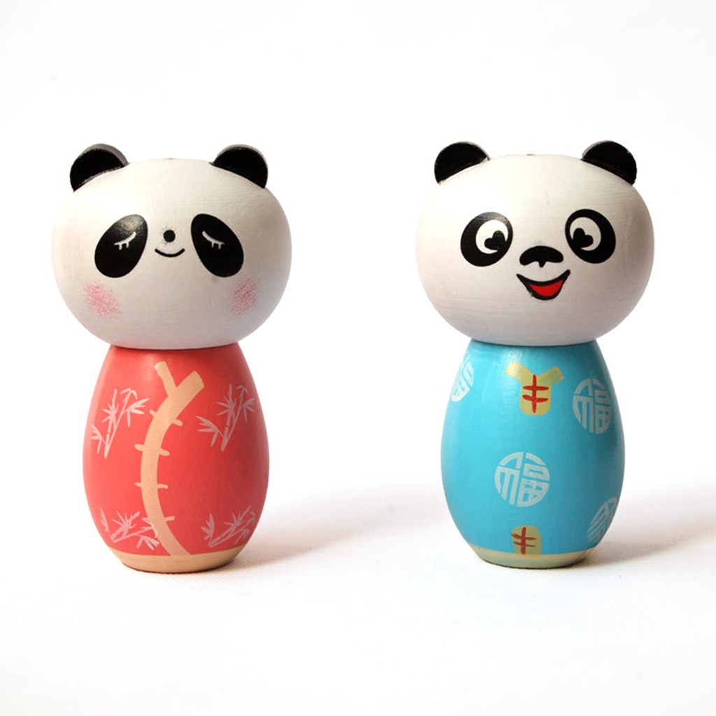 Hộp gỗ tự nhiên đựng tăm xỉa răng hình mèo/ gấu/ panda độc đáo