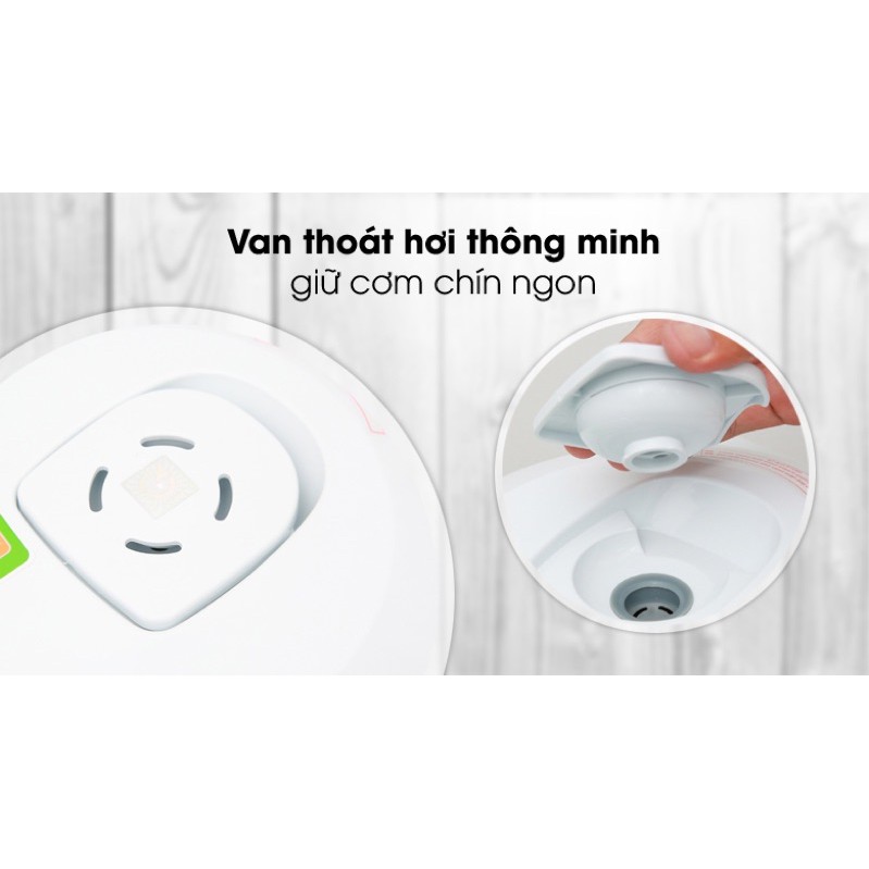 Nồi cơm điện tử Philips 1 lít HD3030 -hàng trưng bày Lòng nồi 5 lớp hợp kim nhôm tráng men chống dính dày 1.5 mm