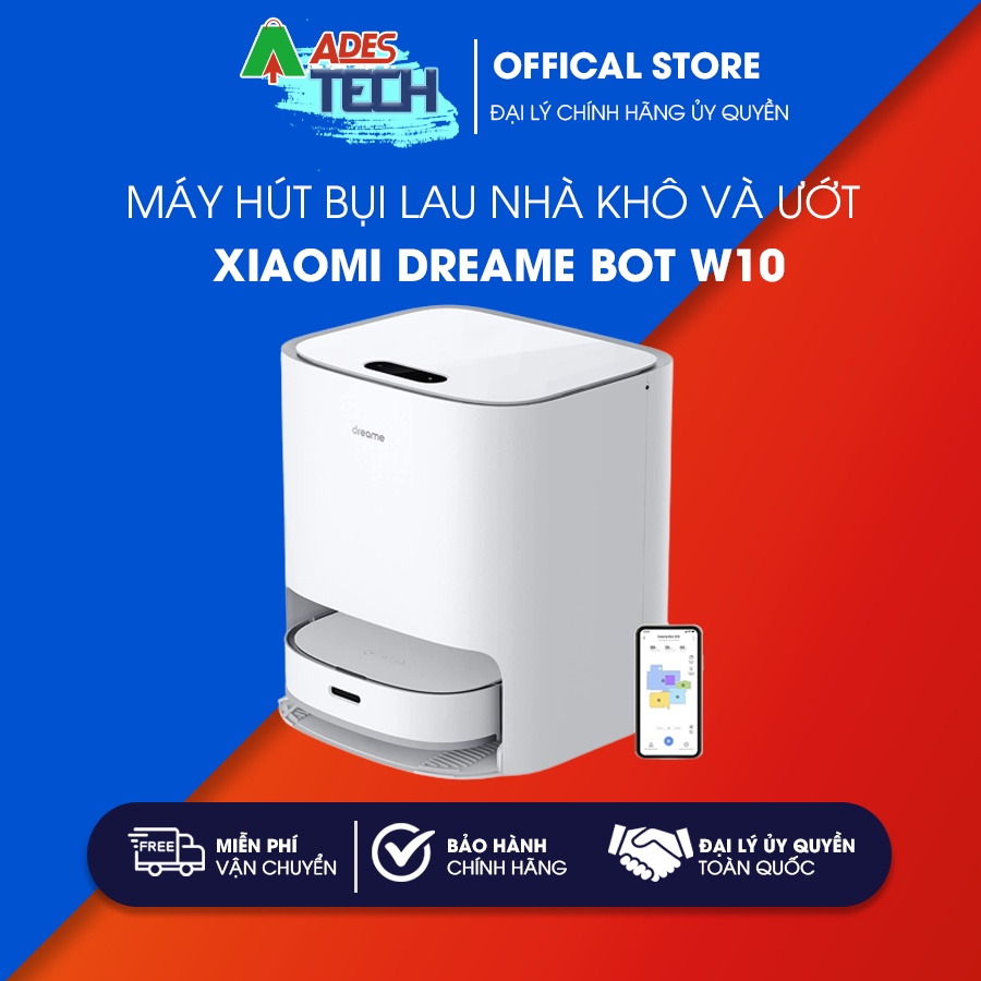 Robot hút bụi lau nhà Xiaomi Dreame Bot W10 - Robot Thông Minh Bản quốc tế