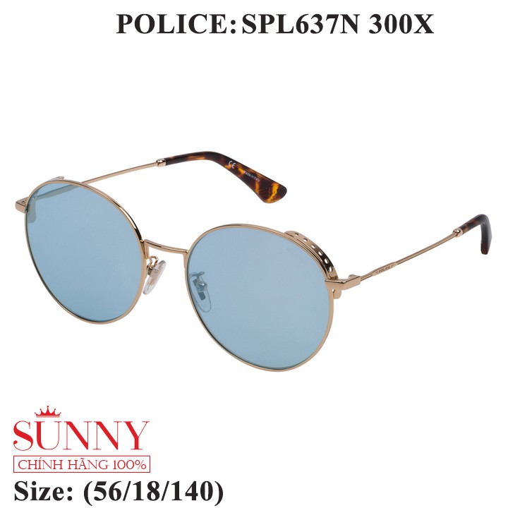 Kính mát Police chính hãng SPL637N màu sắc thời trang, thiết kế dễ đeo bảo vệ mắt