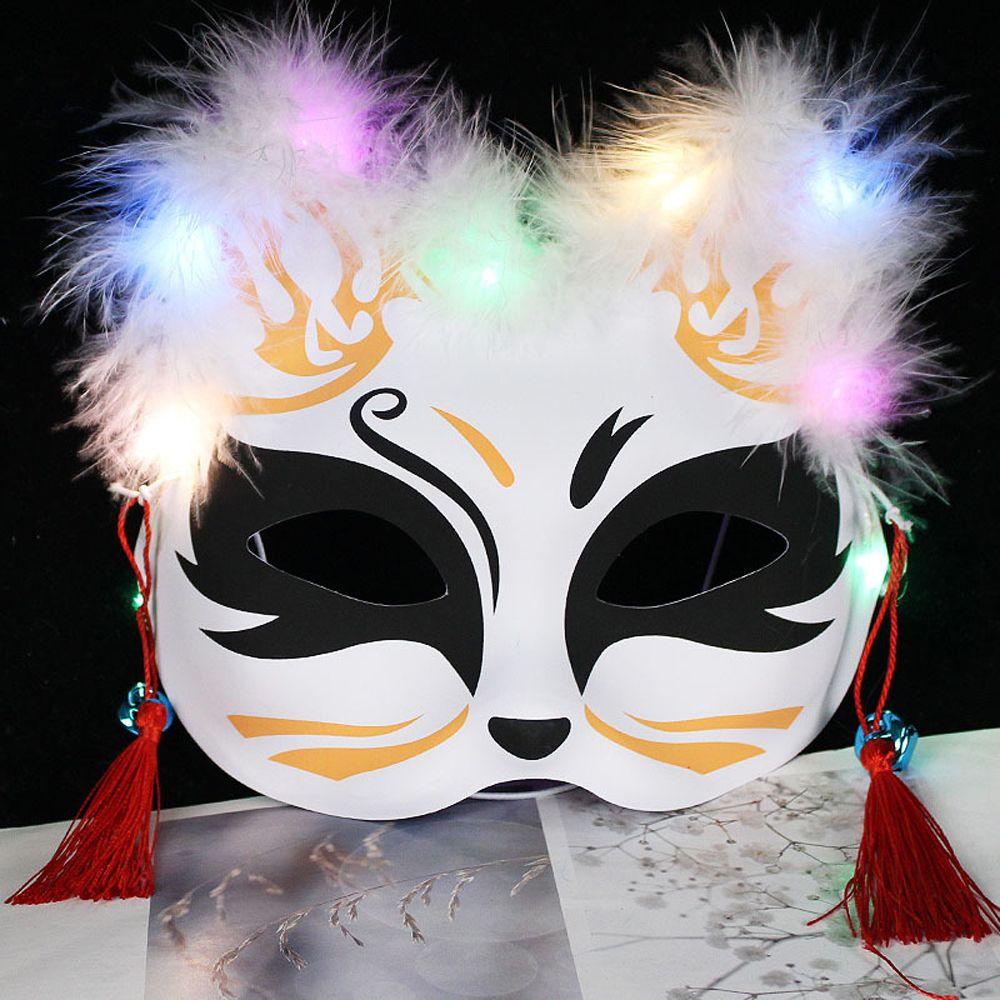 Mặt Nạ Lông Vũ Phát Sáng Không Độc Hại Bảo Vệ Khuôn Mặt