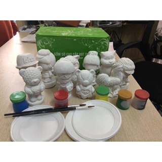 BỘ TÔ TƯỢNG 10 CON VẬT CÁC HÌNH CHO BÉ