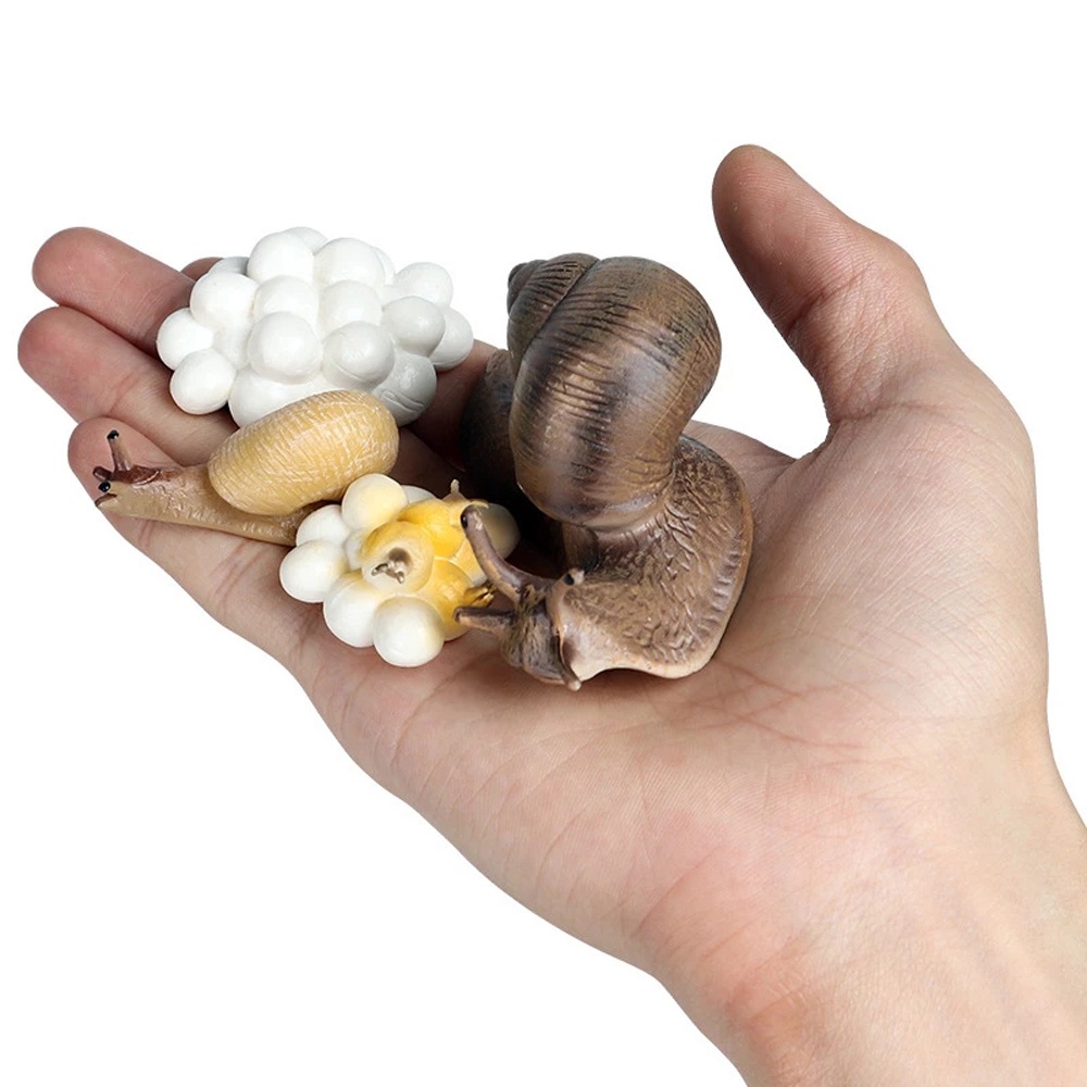 Mô hình xe đạp ốc sên bằng nhựa đồ chơi cho bé