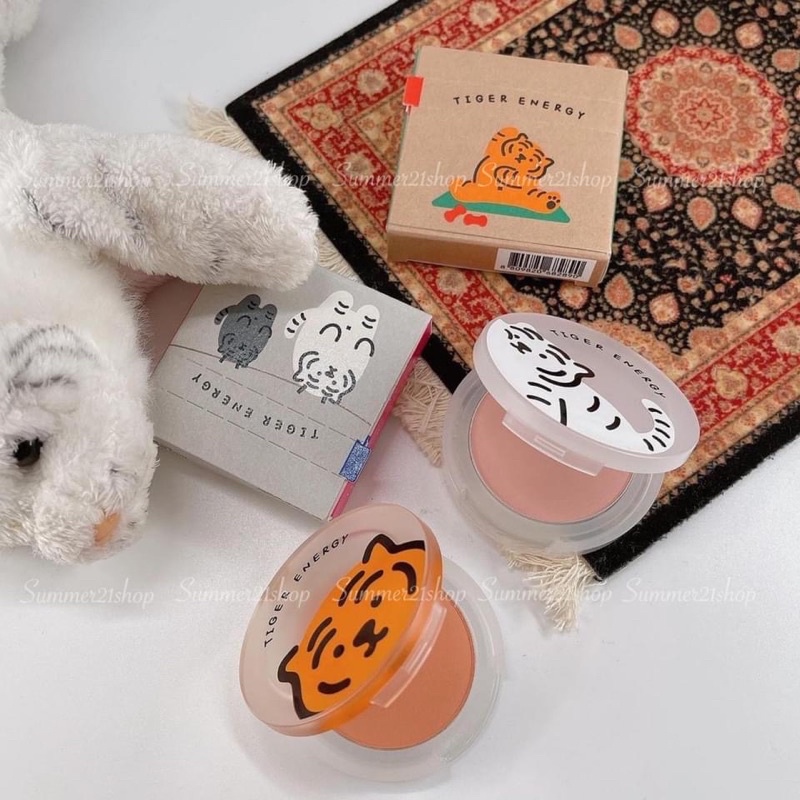 Phấn má hồng Dewy Blusher Tiger Energy, và son Jelly Dewy Tint Tiger Energy