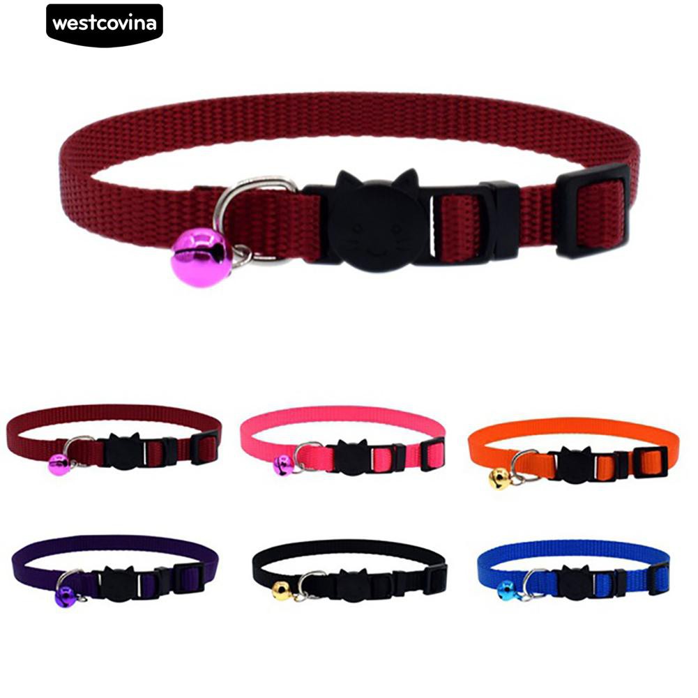 Vòng cổ nylon gắn chuông nhỏ cho thú cưng