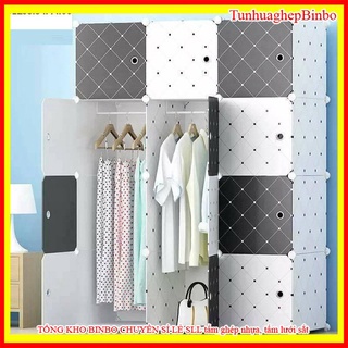 Tủ nhựa ghép 12 ô nhiều mẫu, nhiều lựa chọn