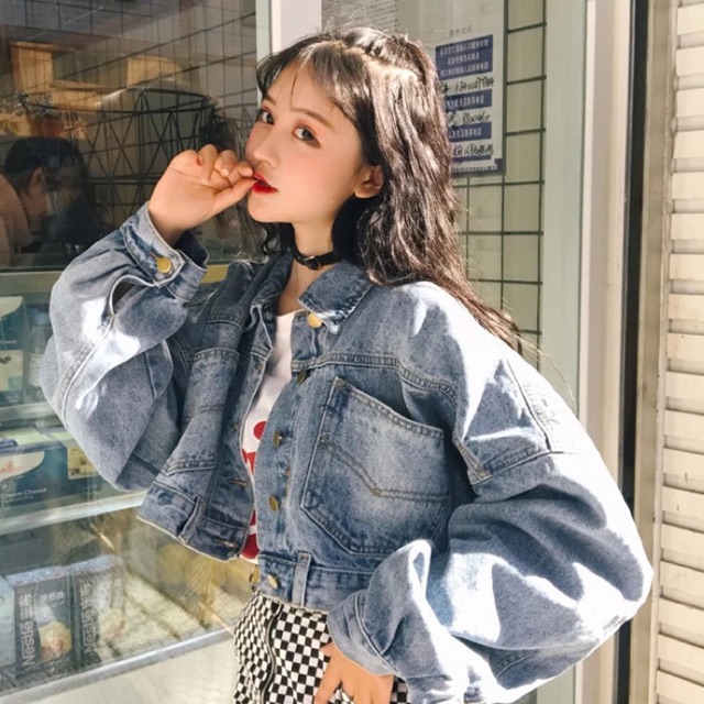 Denim Jacket dáng croptop