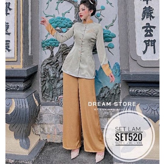 Set lam big size đi chùa từ 60kg-90kg