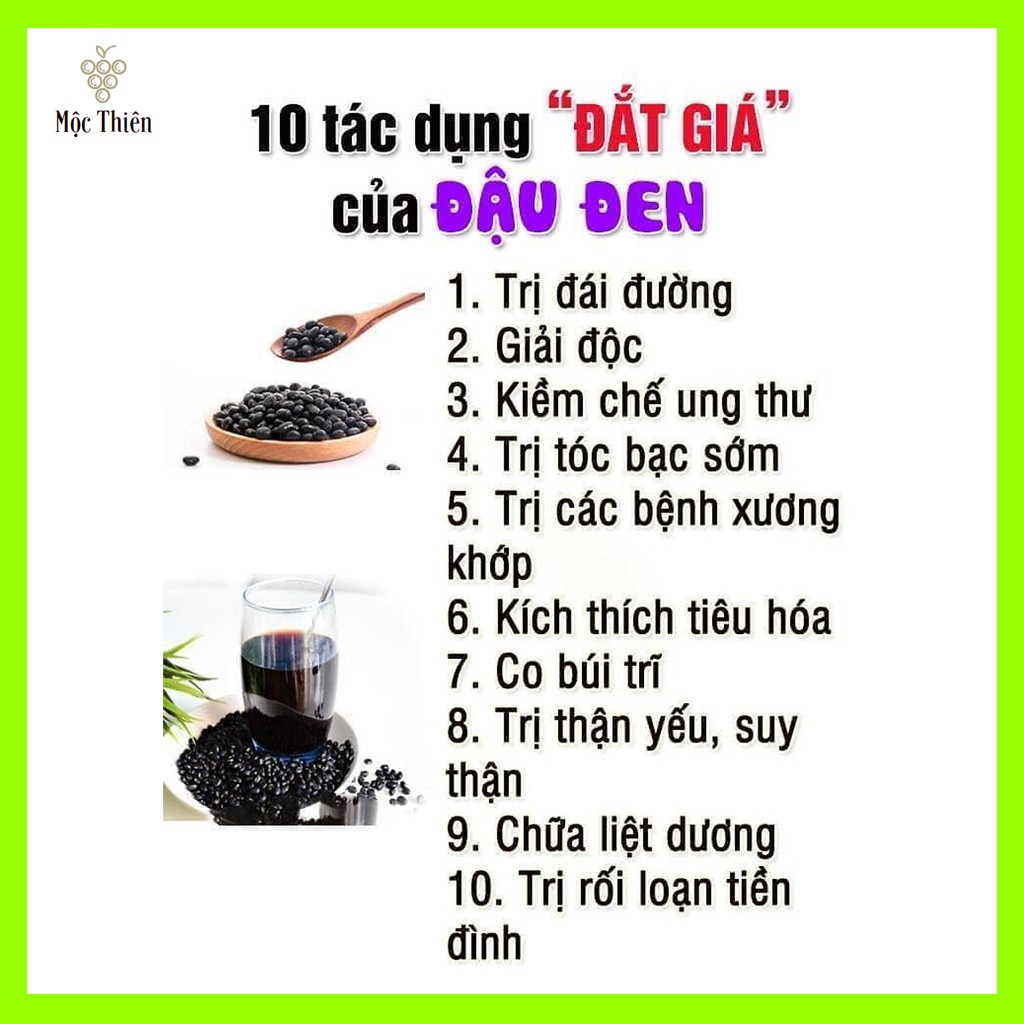 Đậu Đen Xanh Lòng Mẹ Ken Rang Sẵn Nguyên Chất 500gr 💞 Đậu Đen Giảm Cân Hữu Cơ, Dưỡng Da [Mộc Thiên]