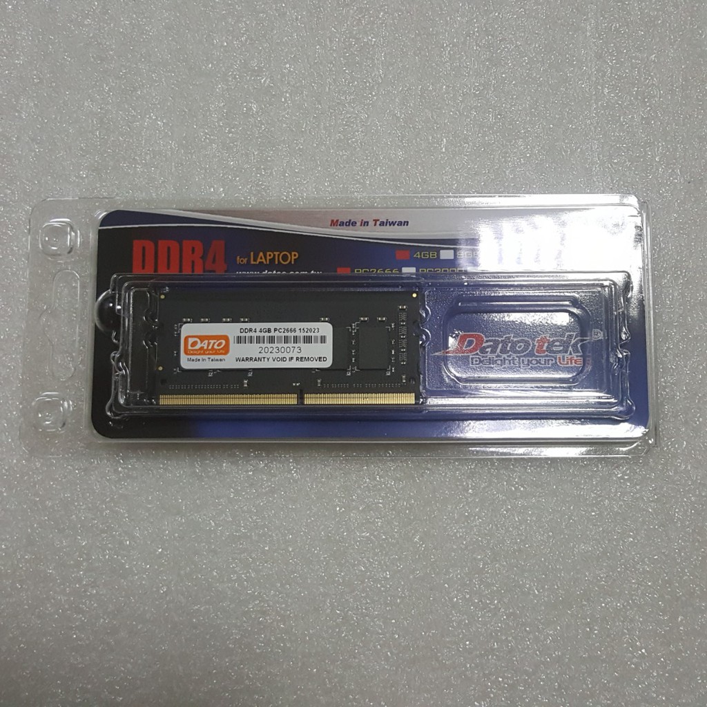 Ram máy tính lap top Dato DDR4 4GB 2666, 4Gb 3200, 8GB 2666, 8Gb 3200, 16Gb 3200 - Hàng Chính Hãng