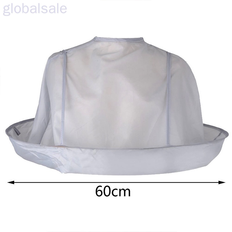 [Hàng mới về] Áo choàng cắt tóc chống thấm nước có thể gấp gọn tiện dụng cho người lớn