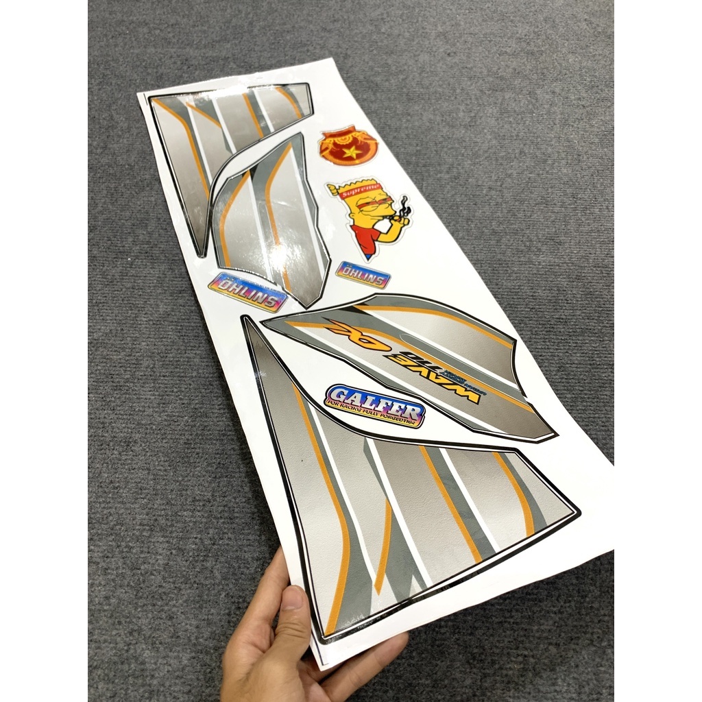 Tem Rời Wave Alpha 100/50cc - 110 Wave A - Cam Kết 3 Lớp Siêu Đẹp