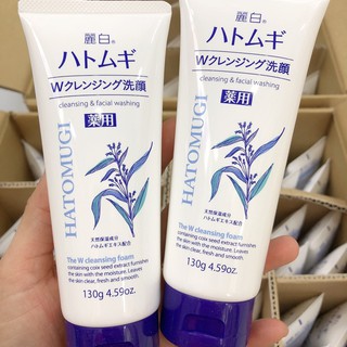 Sữa Rửa Mặt Trắng Da Hatomugi Chiết Xuất Ý Dĩ 130gr - Nội Địa Nhật.