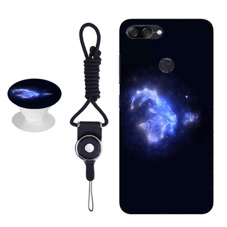 Ốp Điện Thoại gel silica Mềm Có Túi Khí Giá Đỡ Và Dây Đeo Cho 5.7 asus_x018d / asus zenfone max plus m1 (zb570tl)