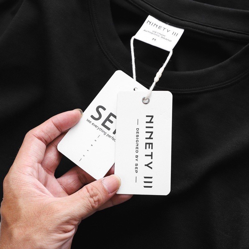 Áo thun cổ tròn unisex trơn 4 màu, chính hãng NINETY.3, 100% cotton cao cấp, free đóng hộp xịn khi mua từ 3 áo