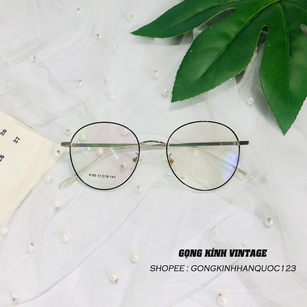 [ GỌNG VINTAGE ] SALE Gọng tròn kim loại mảnh viền mắt dày 8169 Hàn Quốc , nhận cắt mắt cận loạn theo giấy | BigBuy360 - bigbuy360.vn