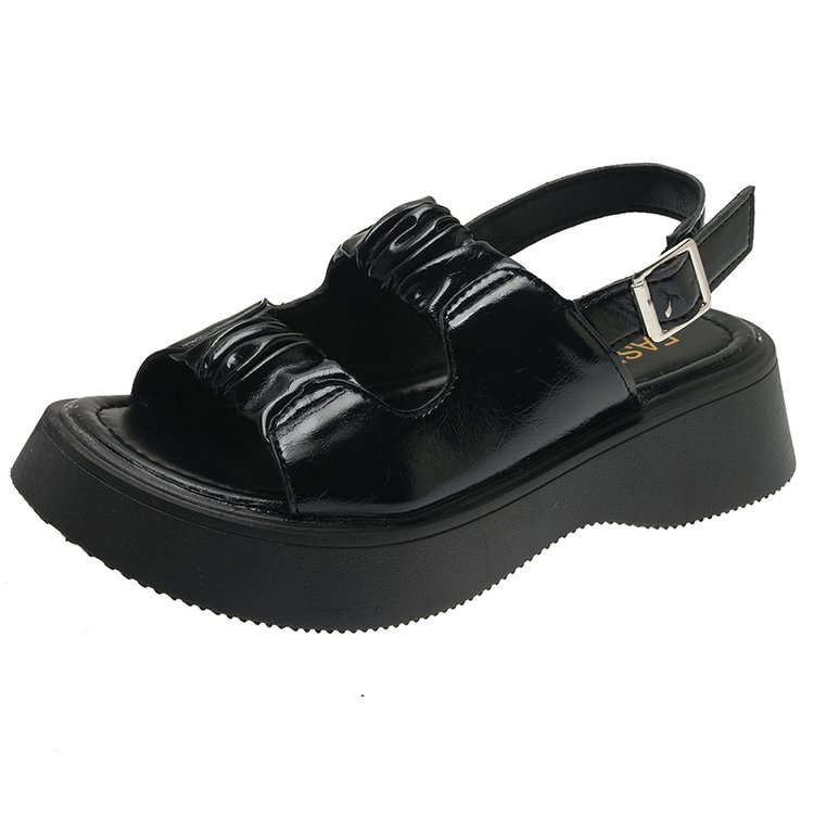 Giày Sandal Hở Ngón Mũi Tròn Hở Ngón Thoải Mái Phong Cách Mới Dễ Phối Đồ