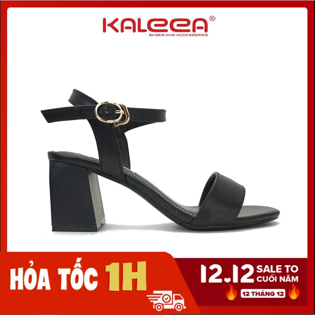 Giày Sandal Nữ KALEEA BK5078 Sandal Cao Gót Đế Cao 5p