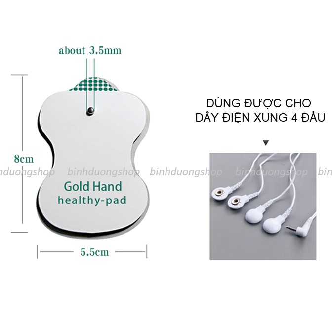 1 cặp miêng dán điện xung Healthy-Pad