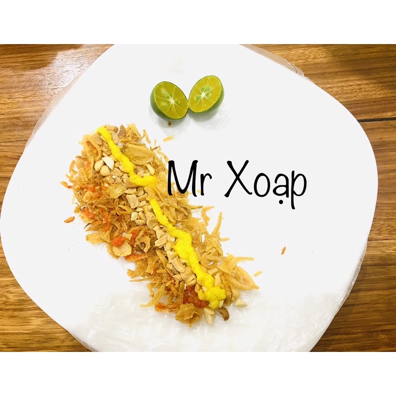 Bánh tráng phơi sương muối tôm hành phi, muối tôm hành bò, muối tôm hành gà. Mr Xoạp!