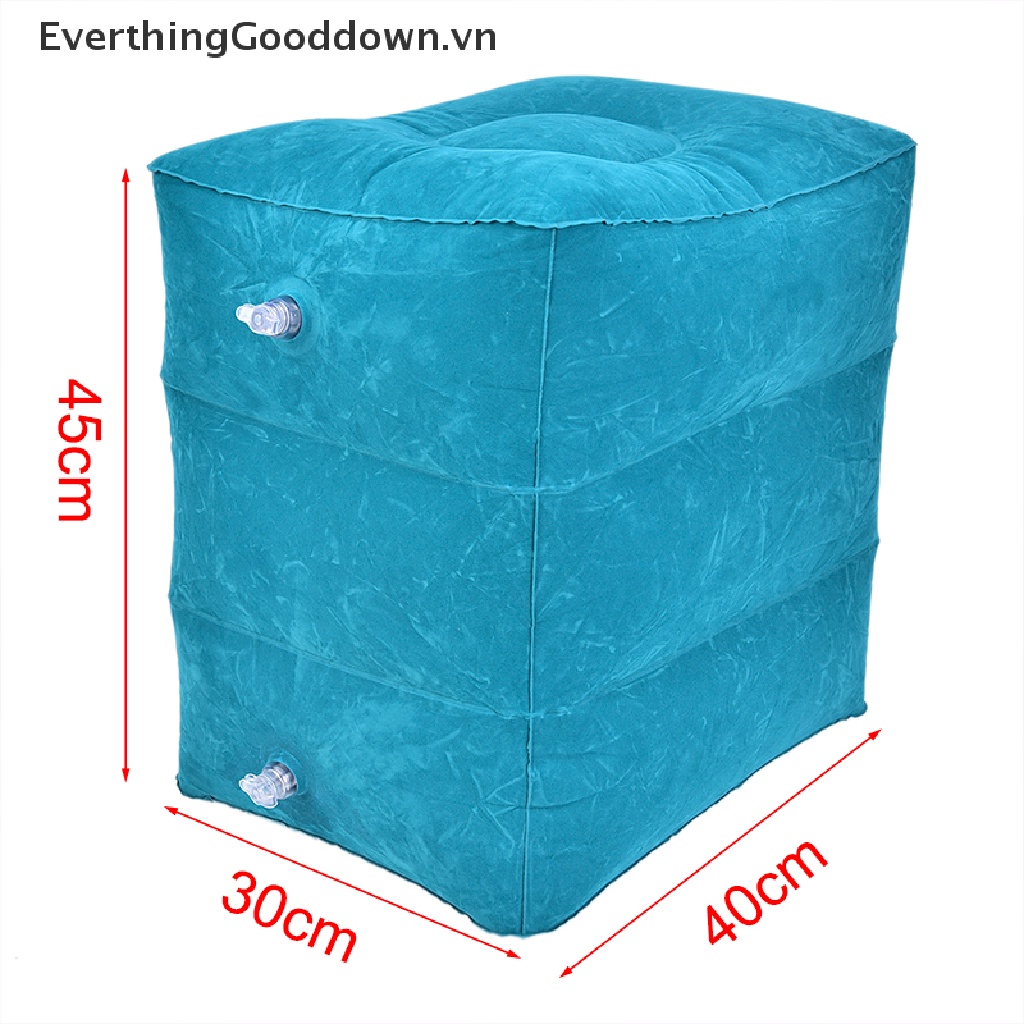 Everthinggooddown Đệm Kê Chân Bơm Hơi Du Lịch / Tàu Lửa Dành Cho Trẻ Em