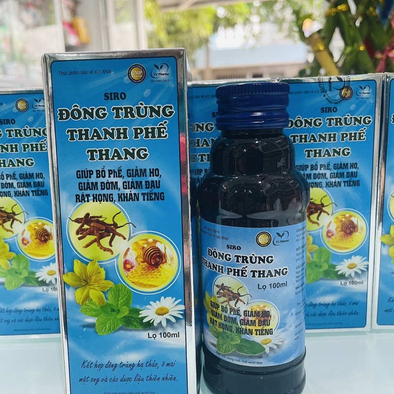 Đông trùng thanh phế thang làm giảm các triệu chứng ho 100ml [ Chính hãng ]