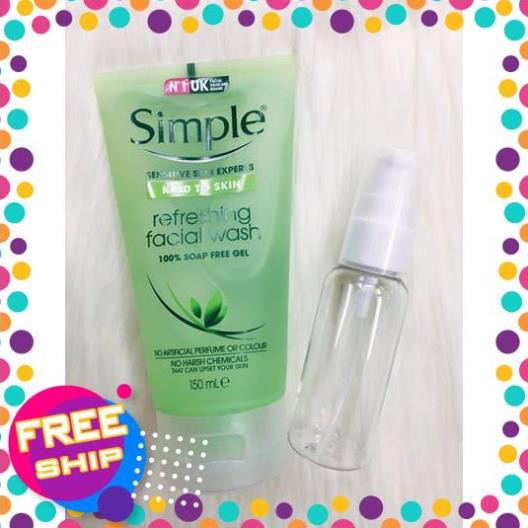 SỮA RỬA MẶT SIMPLE Kind To Skin Moisturising Facial Wash 150ML