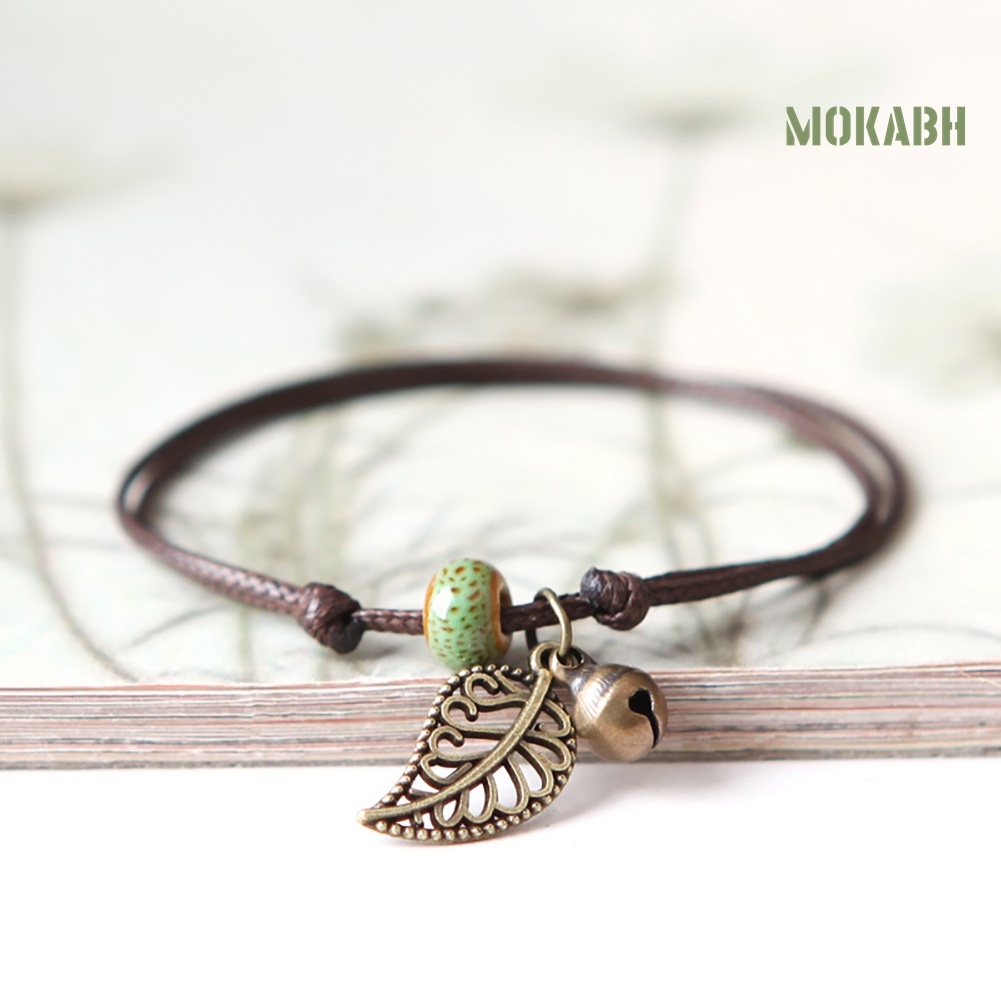 Vòng Đeo Tay Chuỗi Hạt Gốm Phong Cách Vintage Thời Trang Cho Nữ