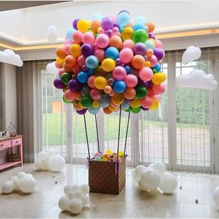 bóng bay nhiều màu màu pastel 25 quả bóng bay bền chắc trang trí kỷ yếu
