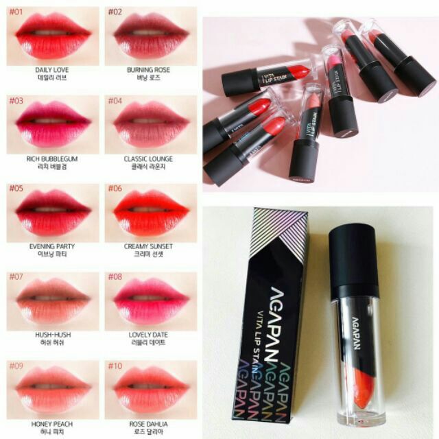 SALE SẬP SON AGAPAN VITA LIP STAIN mã 1. 10