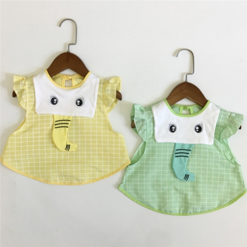 1 Yếm Ăn Cotton Chống Thấm Nước Cho Bé