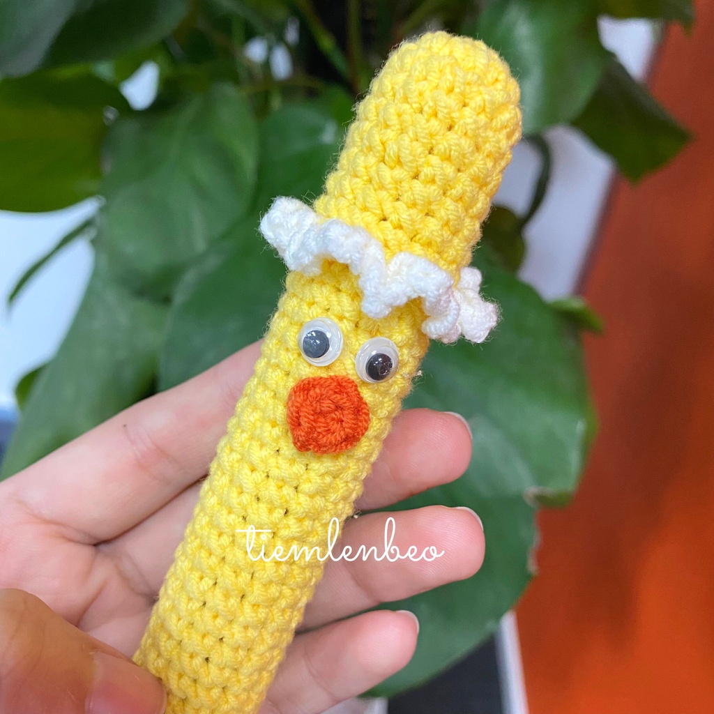 TÚI ĐỰNG SON CHẤT LIỆU LEN HANDMADE DỄ THƯƠNG NHIỀU KÍCH THƯỚC, CROCHET LIPSTICK COVER