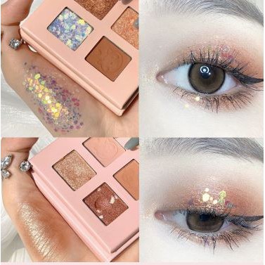 Bảng Phấn Mắt Nhũ 4 Ô Nhũ Lấp Lánh RUHUATUO | BigBuy360 - bigbuy360.vn