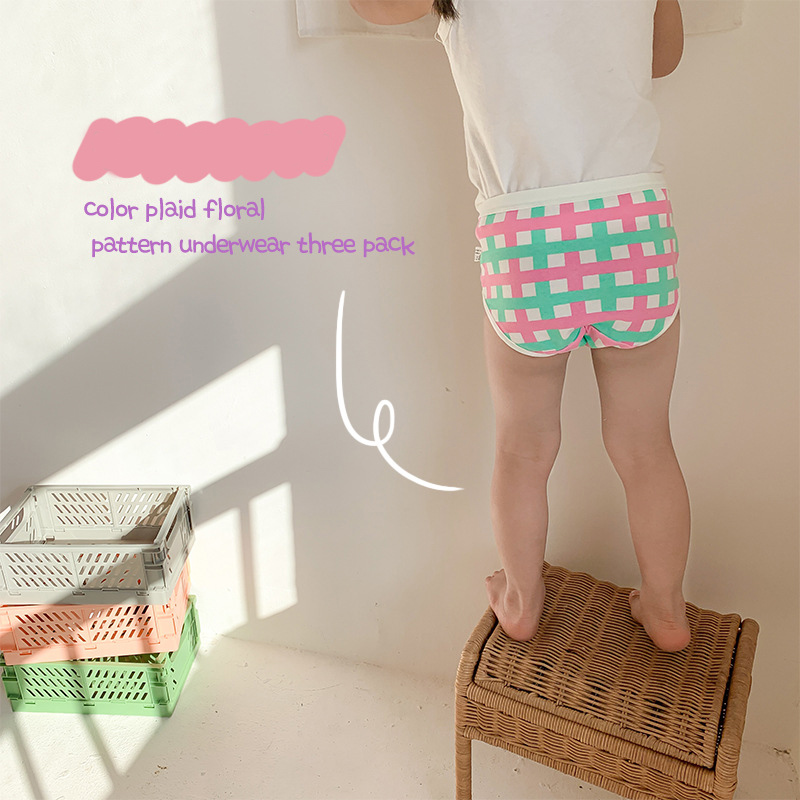 Set 3 Quần Lót Cotton Dễ Thương Cho Bé