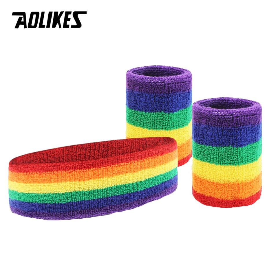 AOLIKES  Băng Đô Thể Thao Thấm Hút Mồ Hôi Cho Nam Và Nữ