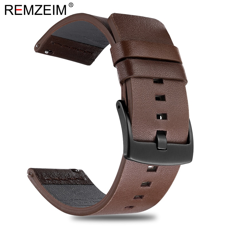 Dây Đeo Bằng Da Thật Cho Đồng Hồ Samsung Galaxy Watch3 41mm 45mm 20 22mm