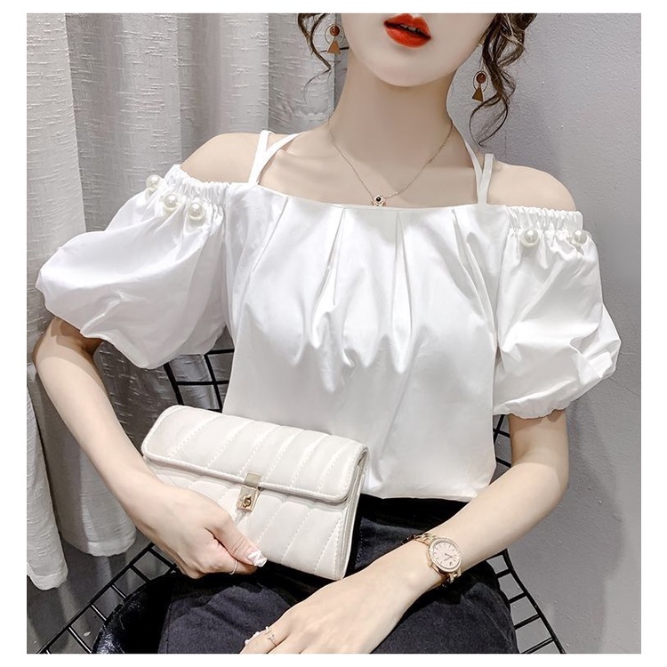 Áo Một Bên Vai Dáng Rộng Phong Cách Hàn Quốc 2022 Thời Trang Cho Nữ