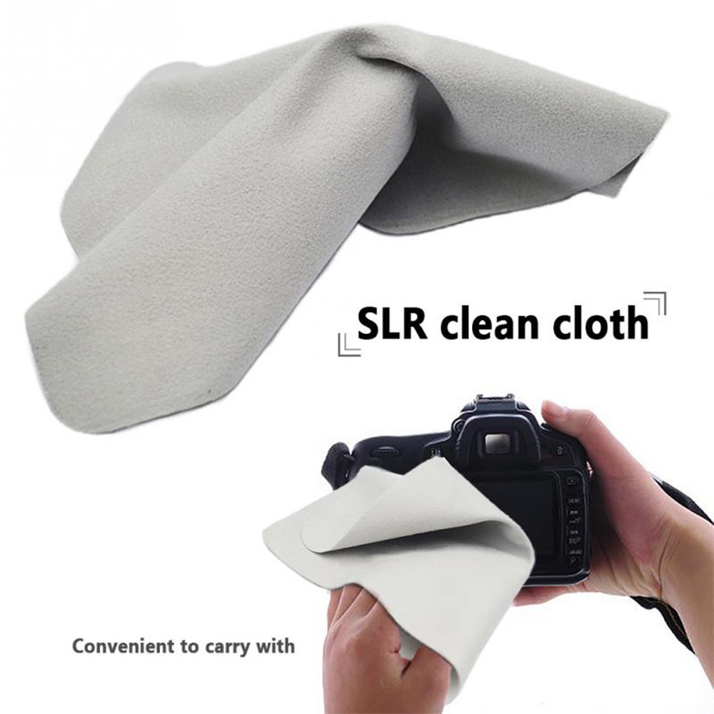 JUNE 1/5PCS New Microfiber Superfine Lens Glasses Cleaning Cloth Screen Phone Household Tools Camera DSLR