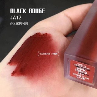 Son Black Rouge A12 Màu Đỏ Nâu Gạch Siêu Lì