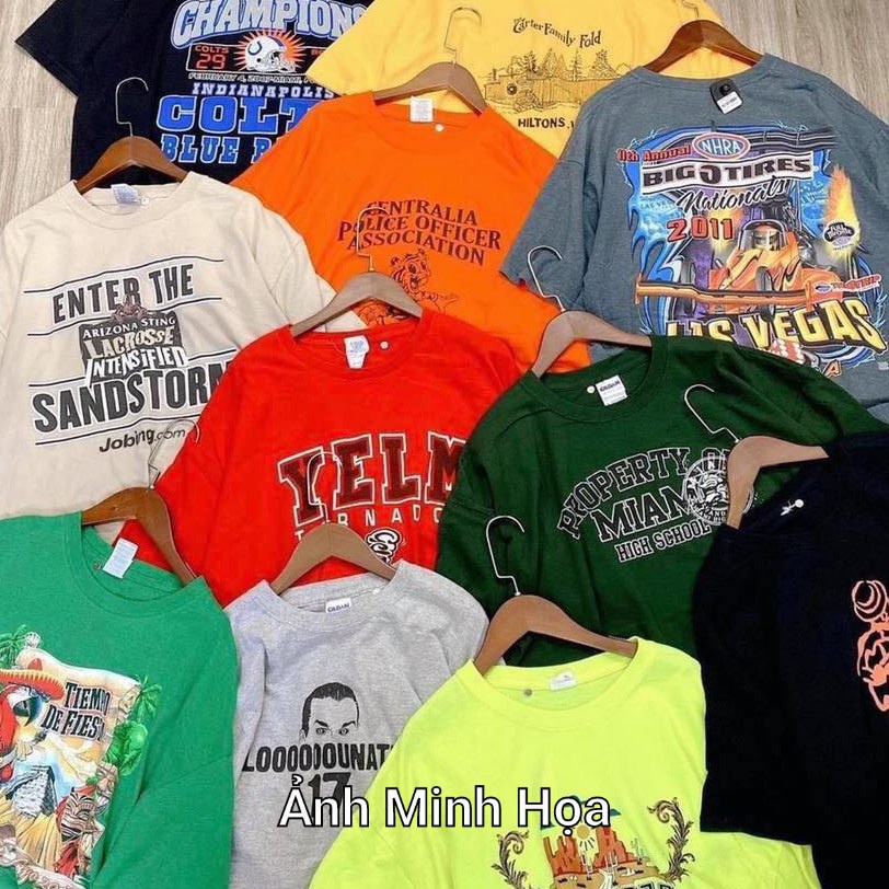 Áo thun Mỹ 2hand Unisex Thời Trang Nam Nữ, Mua 4 Áo tặng Miễn phí 1 Áo ,Chất cotton thoáng mát