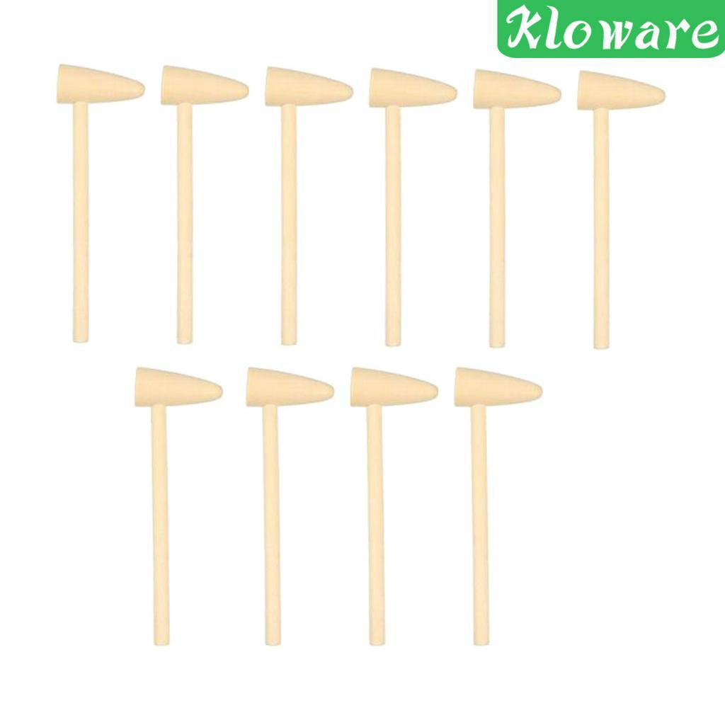 Set 10 Búa Gỗ Tự Nhiên Mini Đa Năng