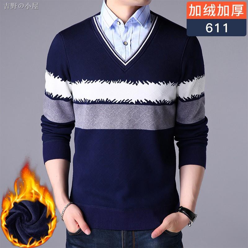 Áo Sweater Cổ Sơ Mi Giả Nhiều Lớp 7 Kiểu Dáng Cá Tính Cho Nam