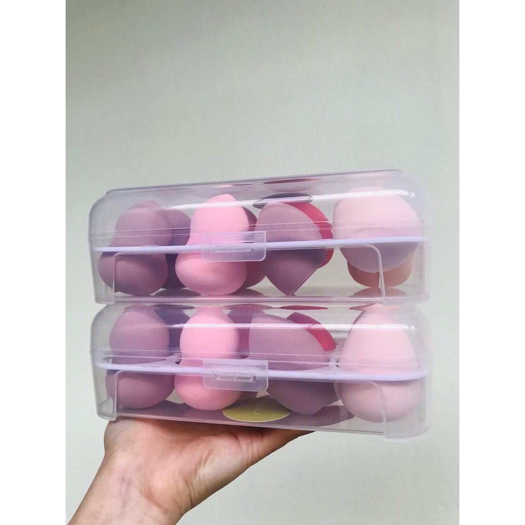 Bông phấn hình hồ lô mềm mịn mềm tách sét hộp | BigBuy360 - bigbuy360.vn