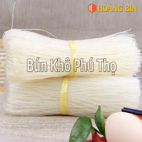 Bún khô Phú Thọ, Mì gạo khô sợi dai nhỏ trắng và nấu không bị nát sản xuất tại làng nghề bún gạo khô truyền thống