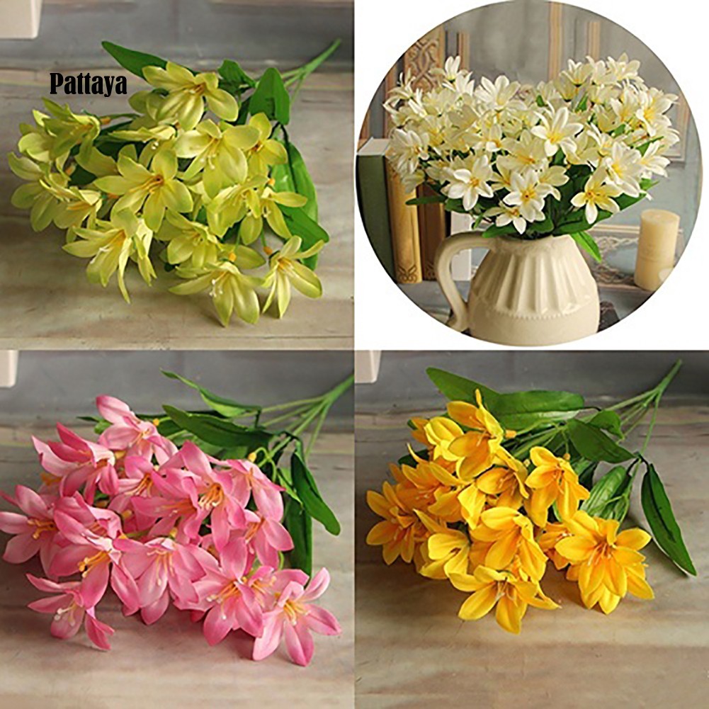 Bó Hoa Lily Giả Mini PT_1 Trang Trí Nhà Cửa / Văn Phòng / Tiệc Cưới