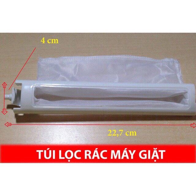 TÚI LỌC MÁY GIẶT SANYO kích thước 22.7 x 4cm.