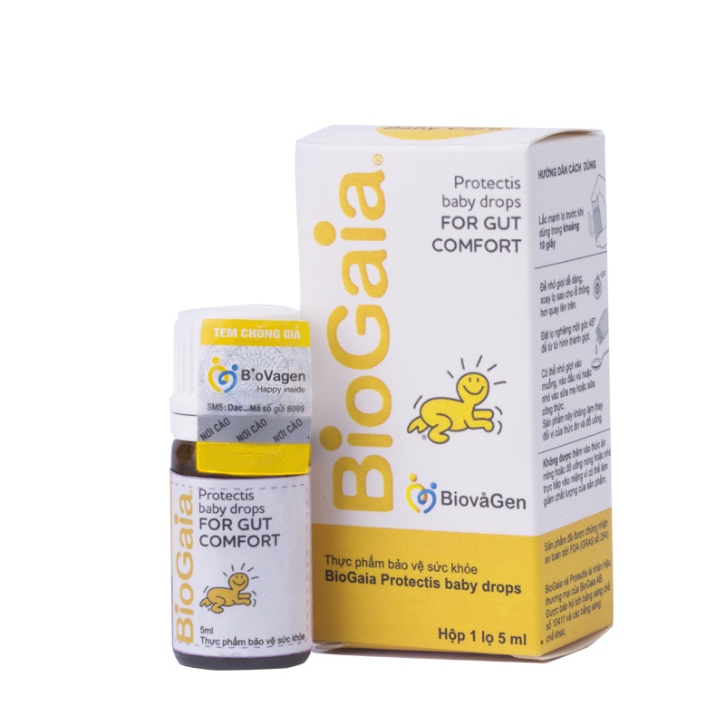 BIOGAIA PROTECTIS BABY DROPS- Hàng chính hãng - Men vi sinh nhập khẩu dành cho trẻ sơ sinh- giúp bổ sung lợi khuẩn