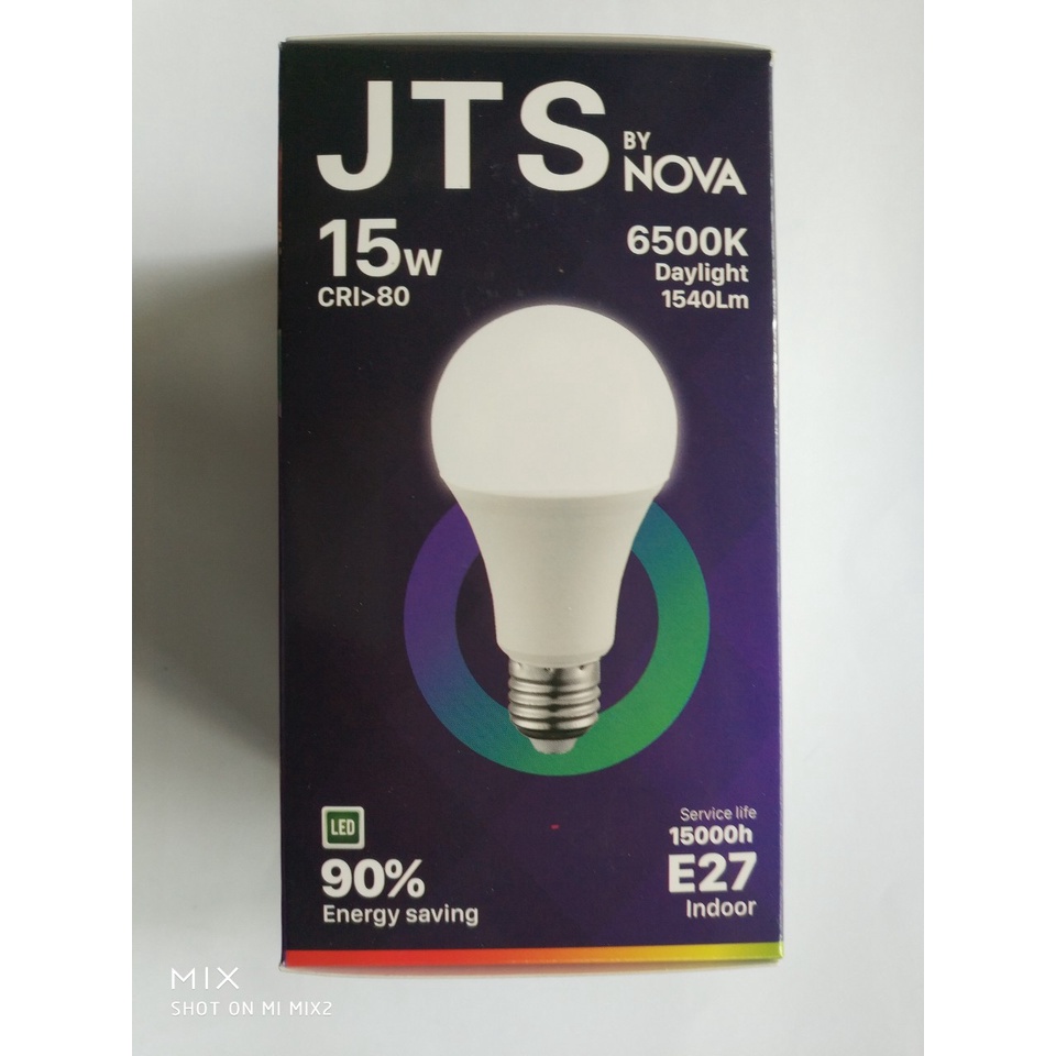 Bóng đèn led búp tròn 220V 15W ánh sáng trắng / vàng siêu sáng siêu bền hiệu JST NOVA