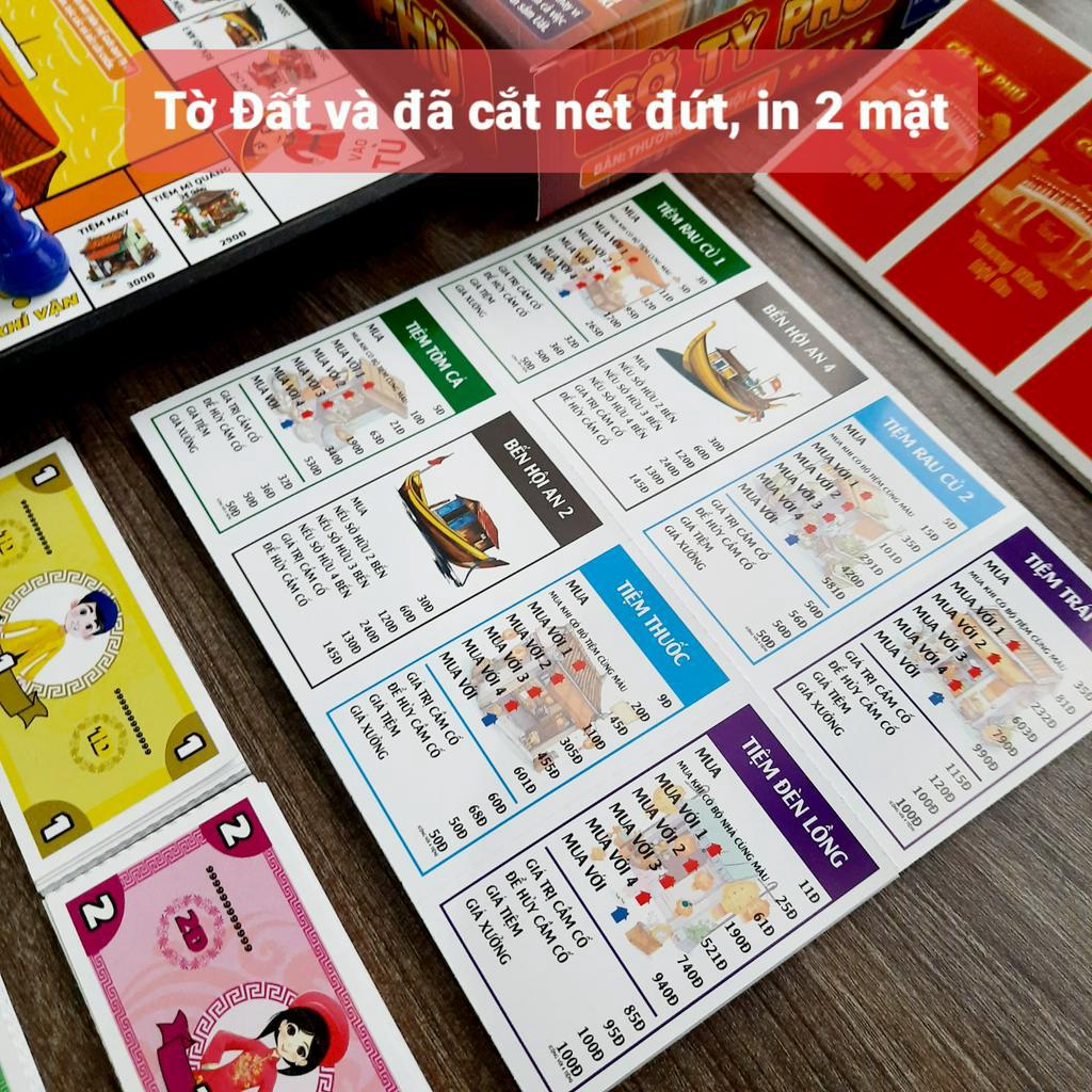 Cờ Tỷ Phú-tỉ phú Nam Châm Foxi-Monopoly-Thương nhân Hội An-SIZE TO 31cm-Đồ Chơi  phát triển IQ-EQ Shop Đồ Chơi MeduShop