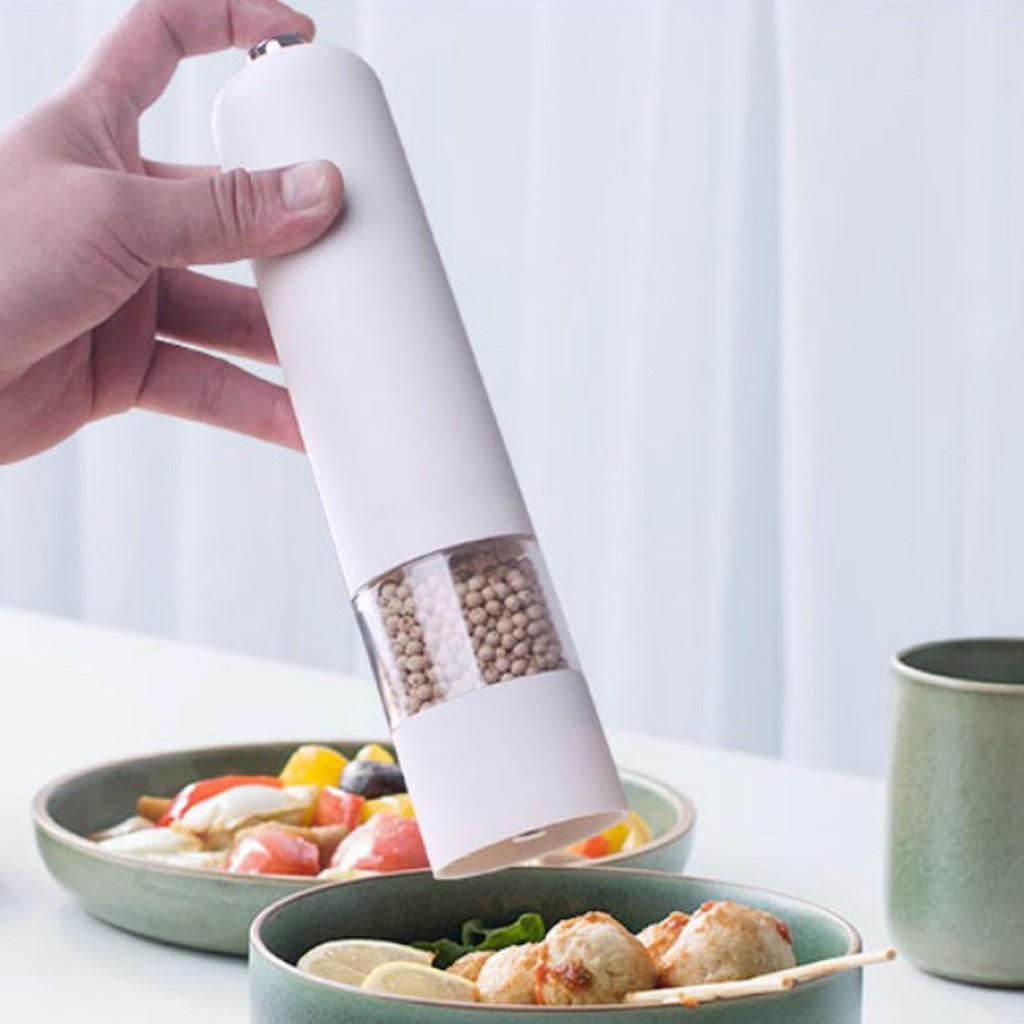 Máy Xay Tiêu / Muối Điện Tử Mạ Điện Tiện Dụng Cho Nhà Bếp
